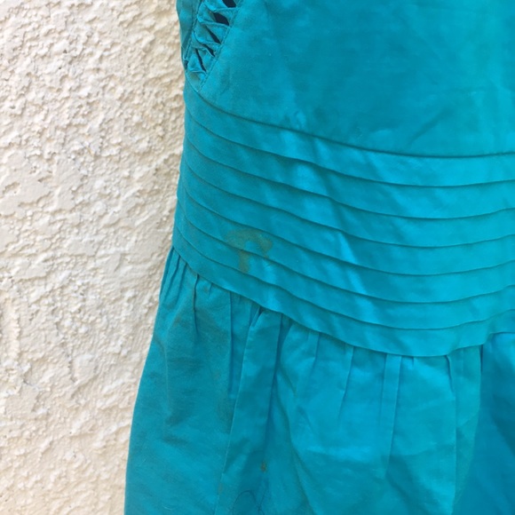 BCBG LINED COTTON PLEATED TOP SZ 10 NWOT - Picture 3 of 10